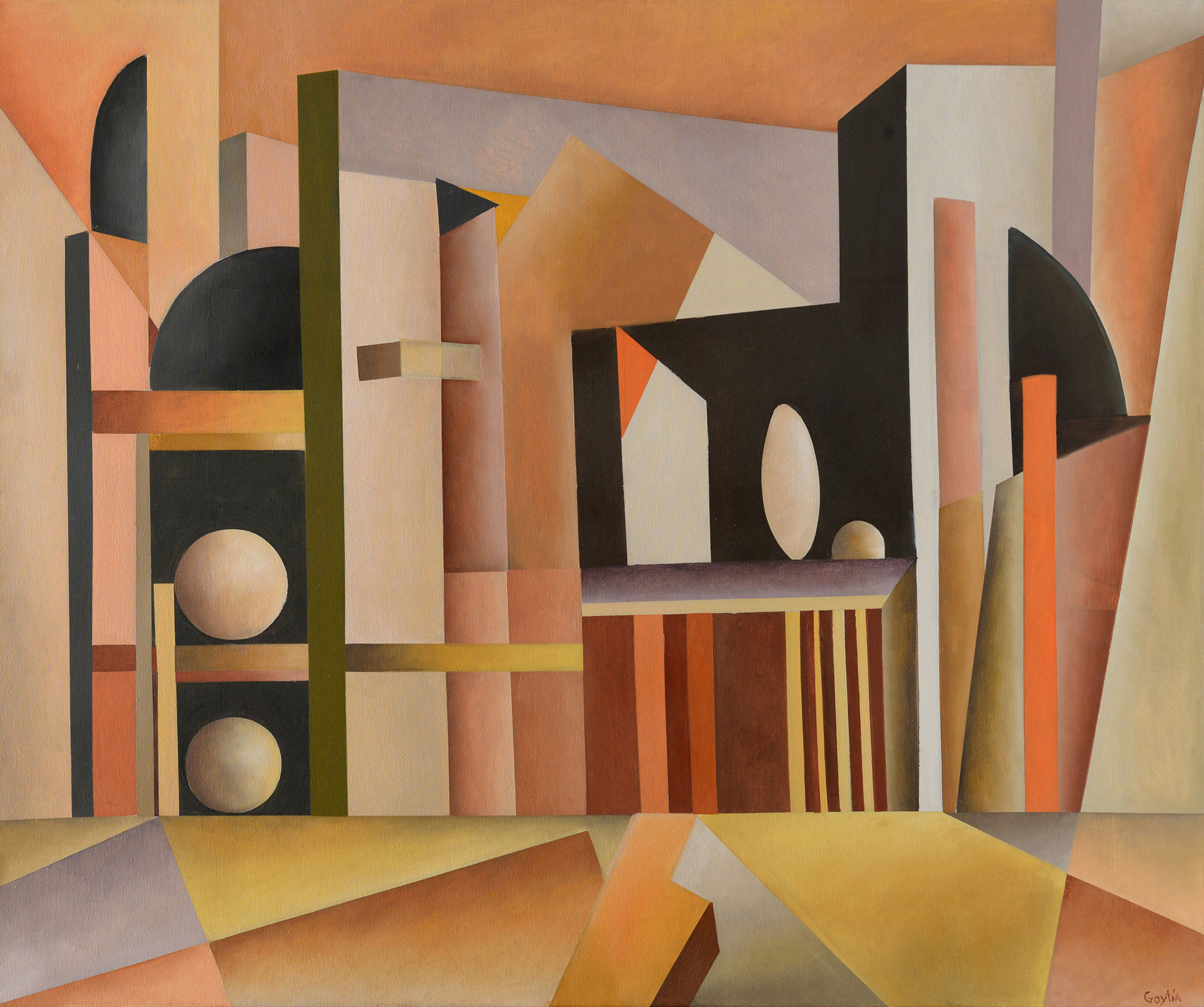 Espacios Metafóricos.Oleo sobre tela 100 x 120 cm.2025